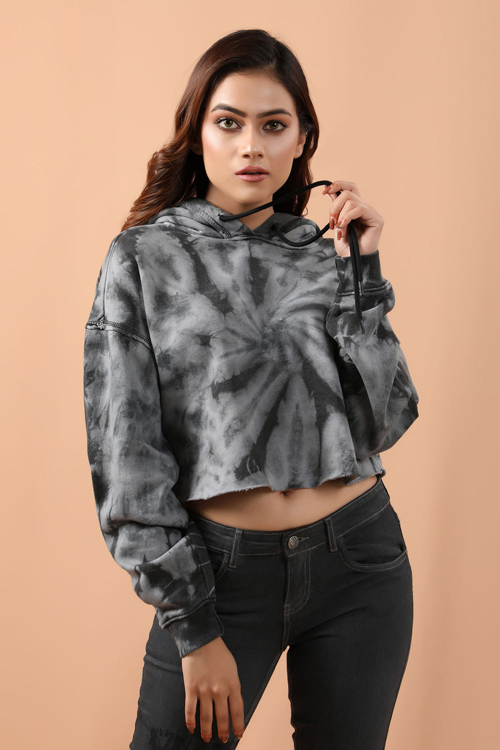 Cropped Hoodie Grey (7212390252695)