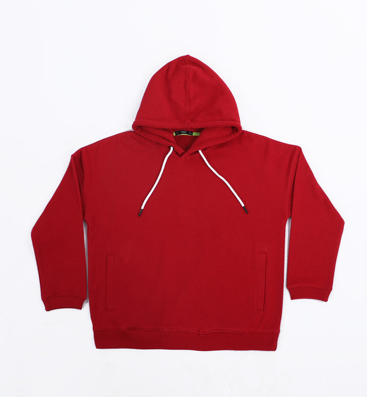 Tipped Hoodie Burgundy