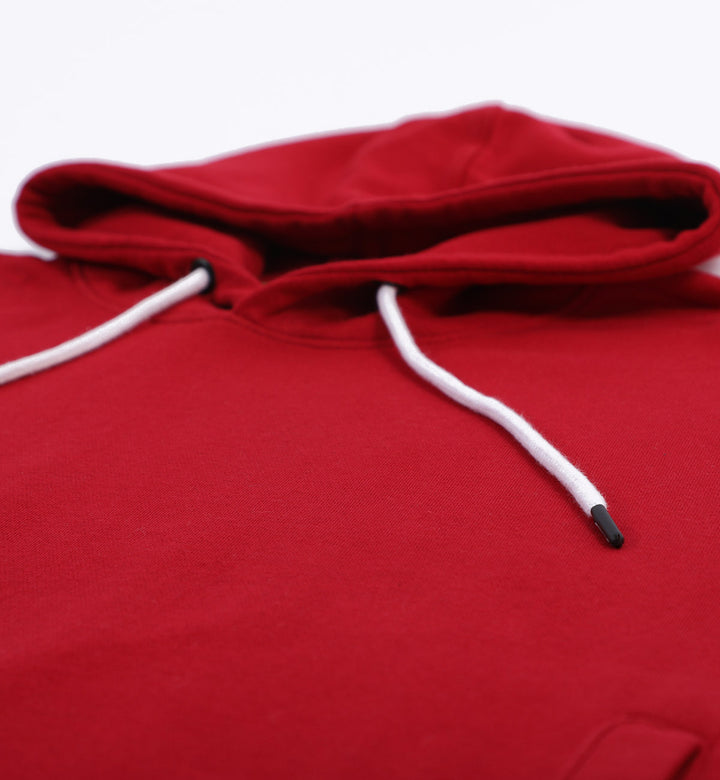 Tipped Hoodie Burgundy