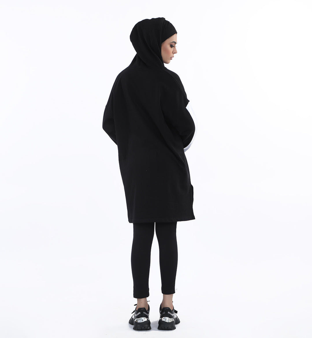 Long Hoodie Black