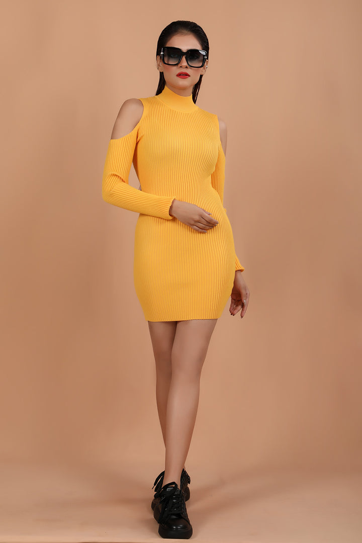 Sweater Dress Mustard (7332068688023)