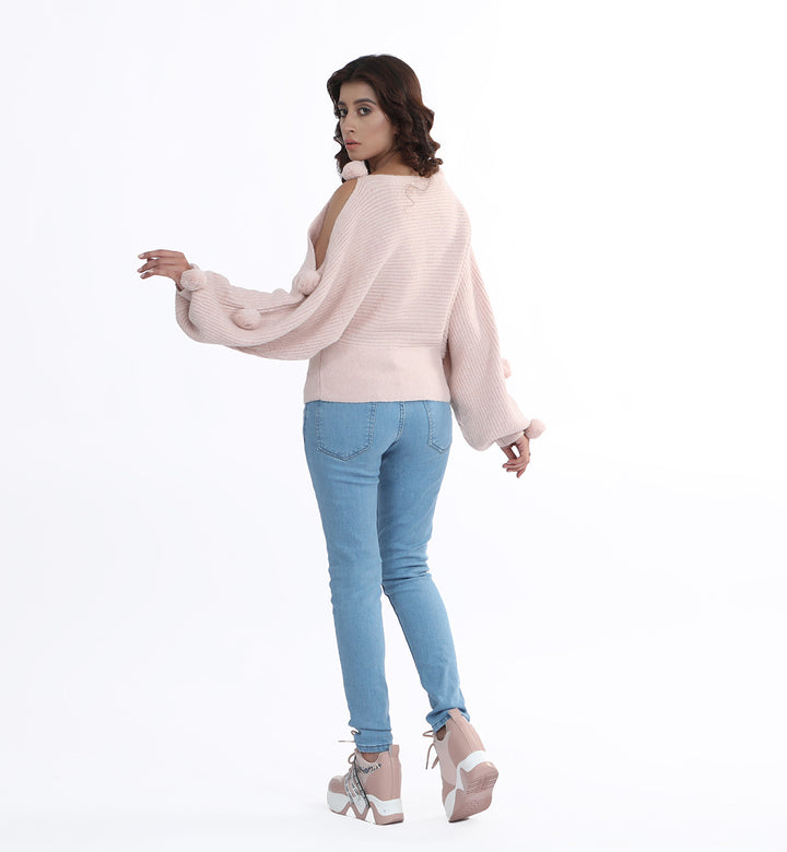 Pom Pom Sweater Pink