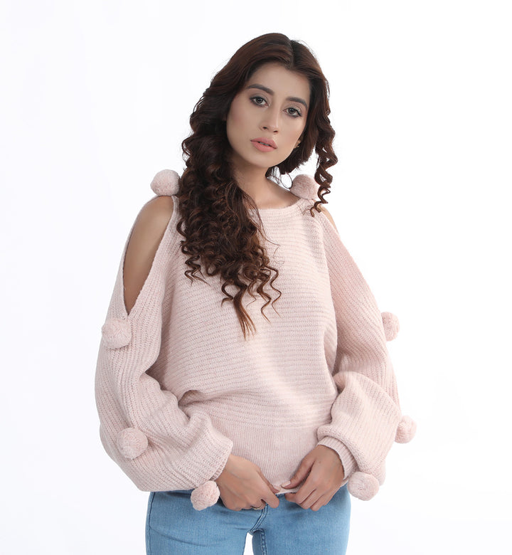 Pom Pom Sweater Pink