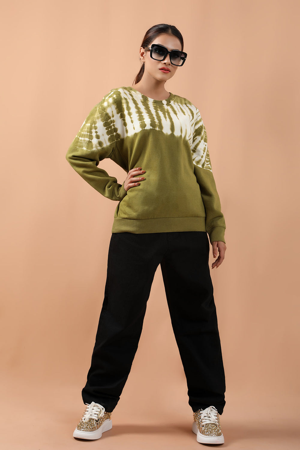 Oversize Sweatshirt Green (7183363211415)