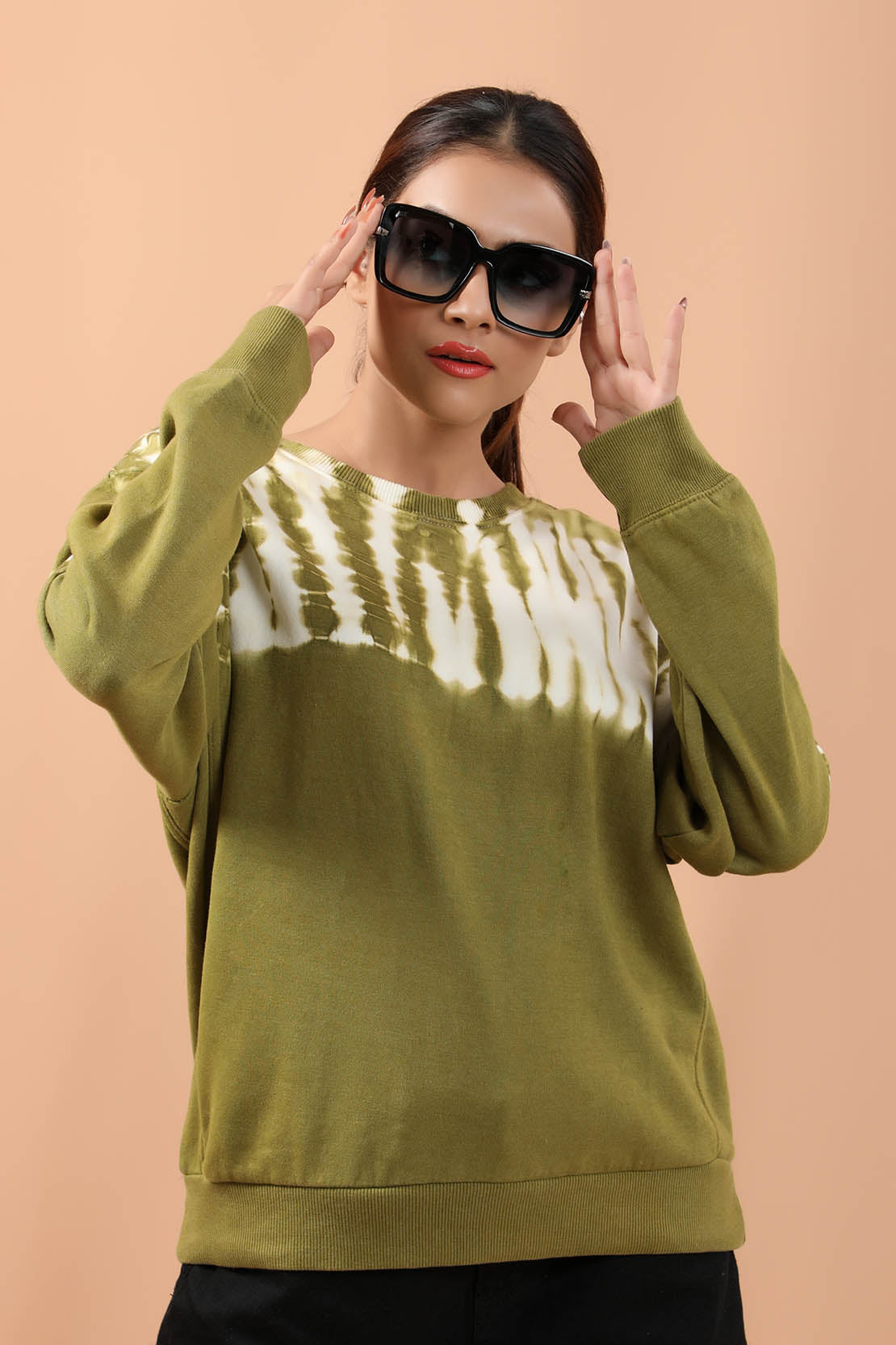 Oversize Sweatshirt Green (7183363211415)