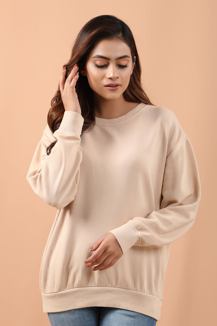 Oversize Sweatshirt Cream (7212390285463)