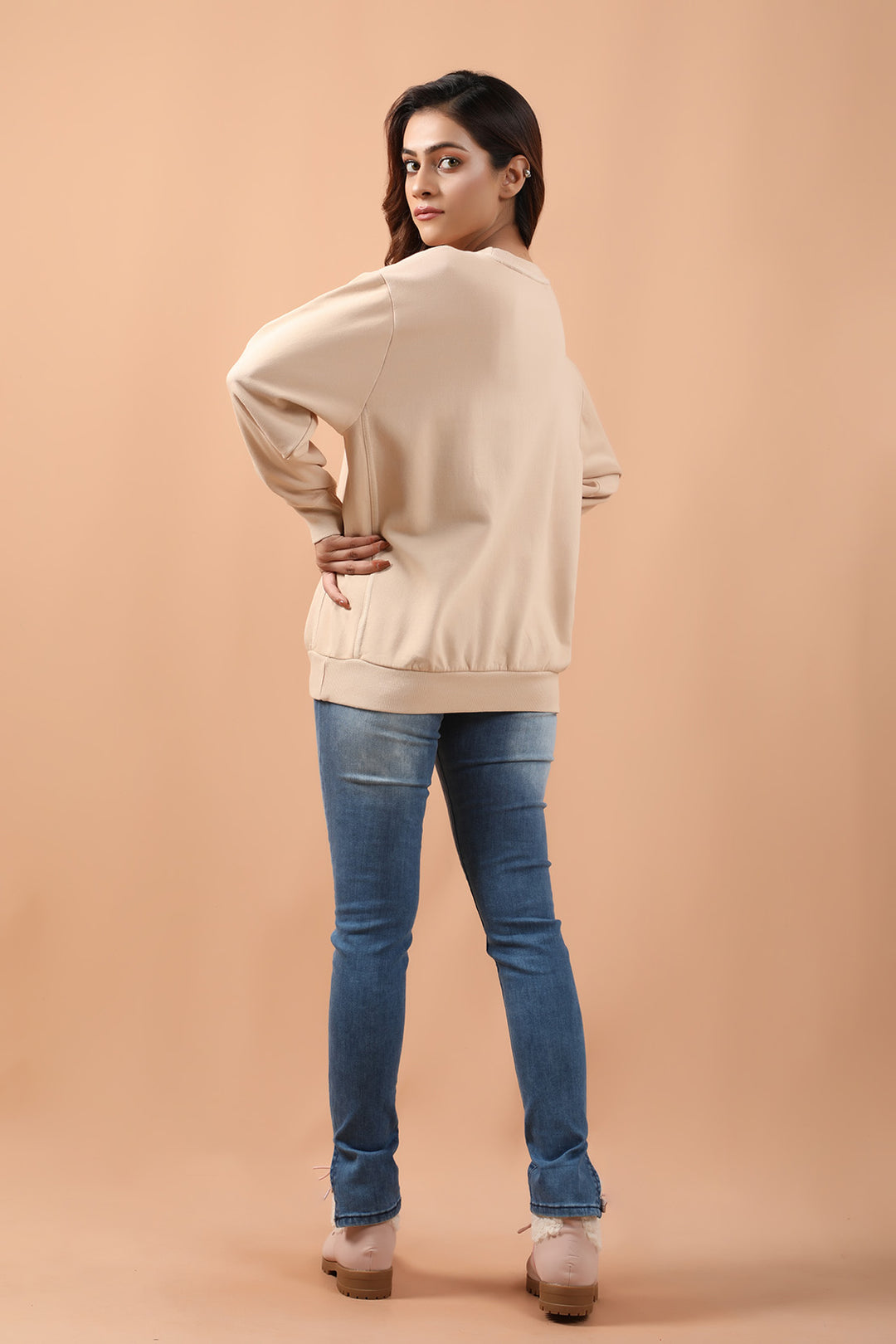 Oversize Sweatshirt Cream (7212390285463)