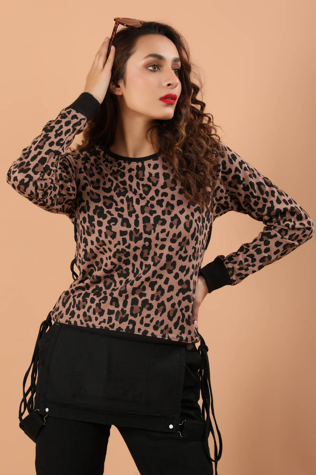 Printed Sweatshirt Brown (7251874185367)