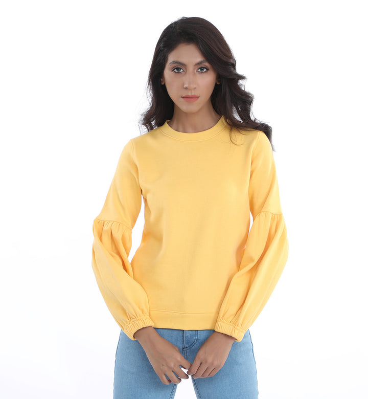 Basic Sweatshirt Yellow