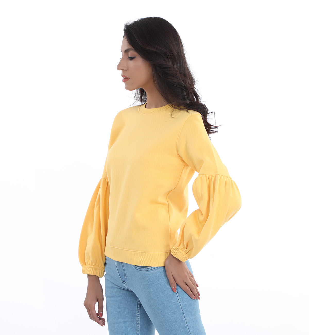 Basic Sweatshirt Yellow