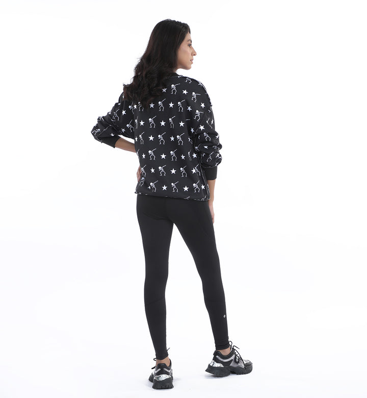 Printed Sweatshirt Black