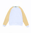 Raglan Sweatshirt White/Yellow