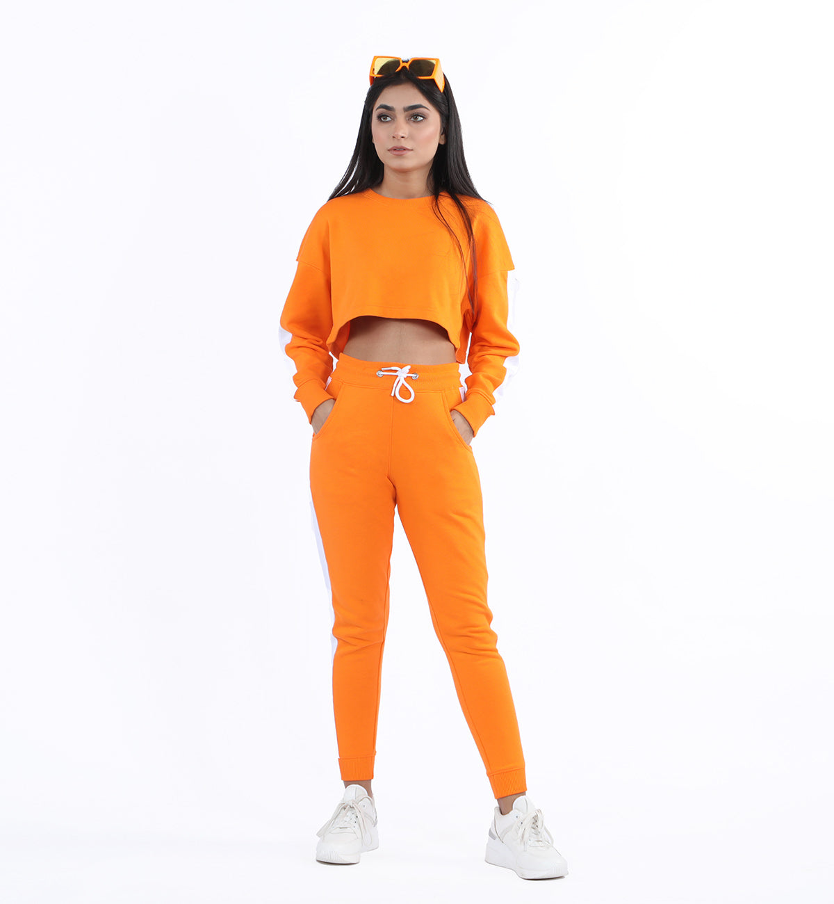 Cropped Sweatshirt Orange