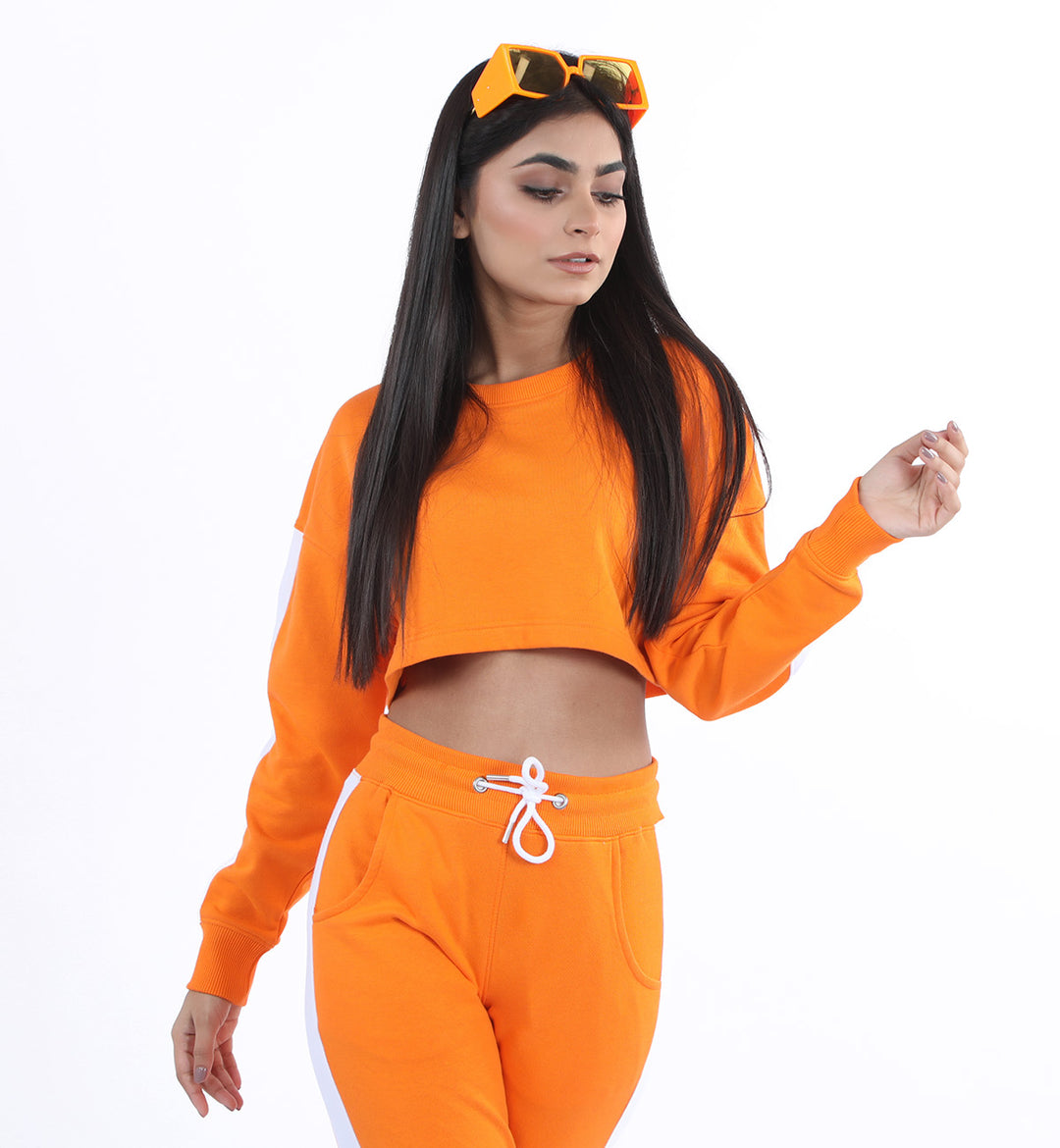 Cropped Sweatshirt Orange