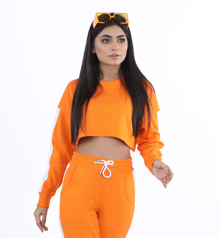 Cropped Sweatshirt Orange