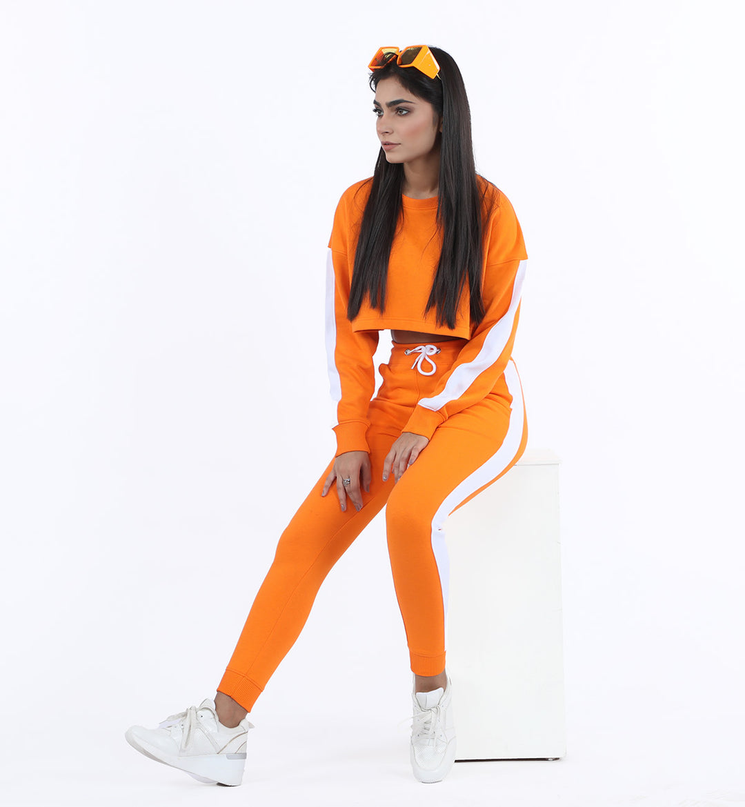 Cropped Sweatshirt Orange