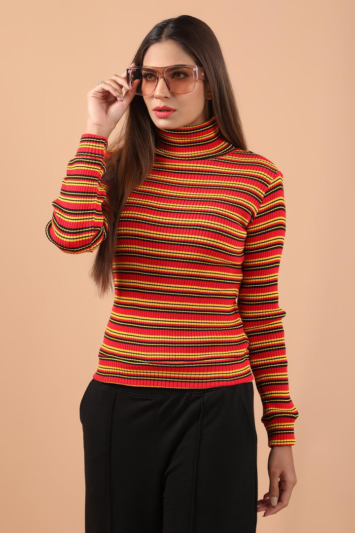 Ribbed Highneck Multi (7139137093783)