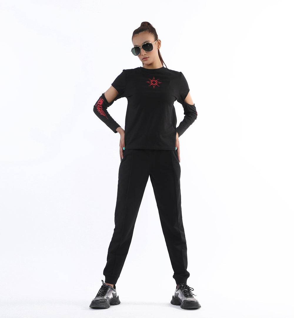 Cutout Tee Black (7606690283671)