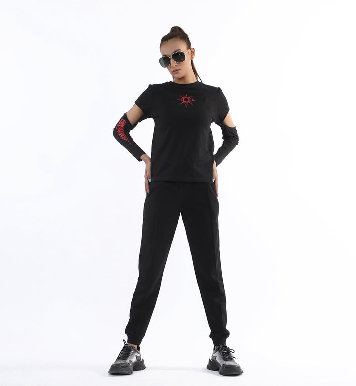 Cutout Tee Black (7606690283671)