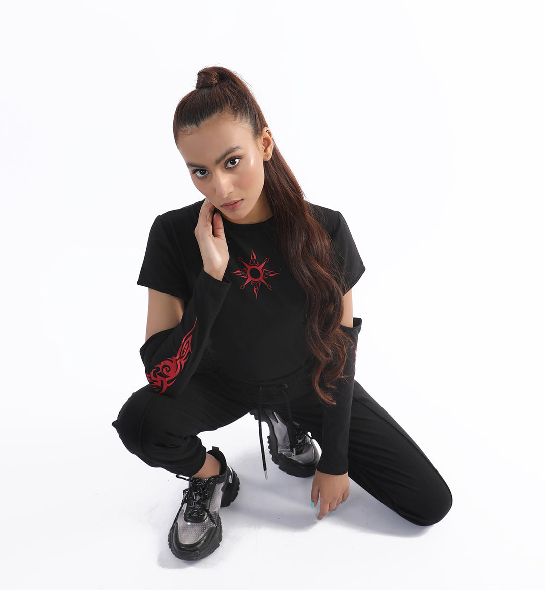 Cutout Tee Black (7606690283671)