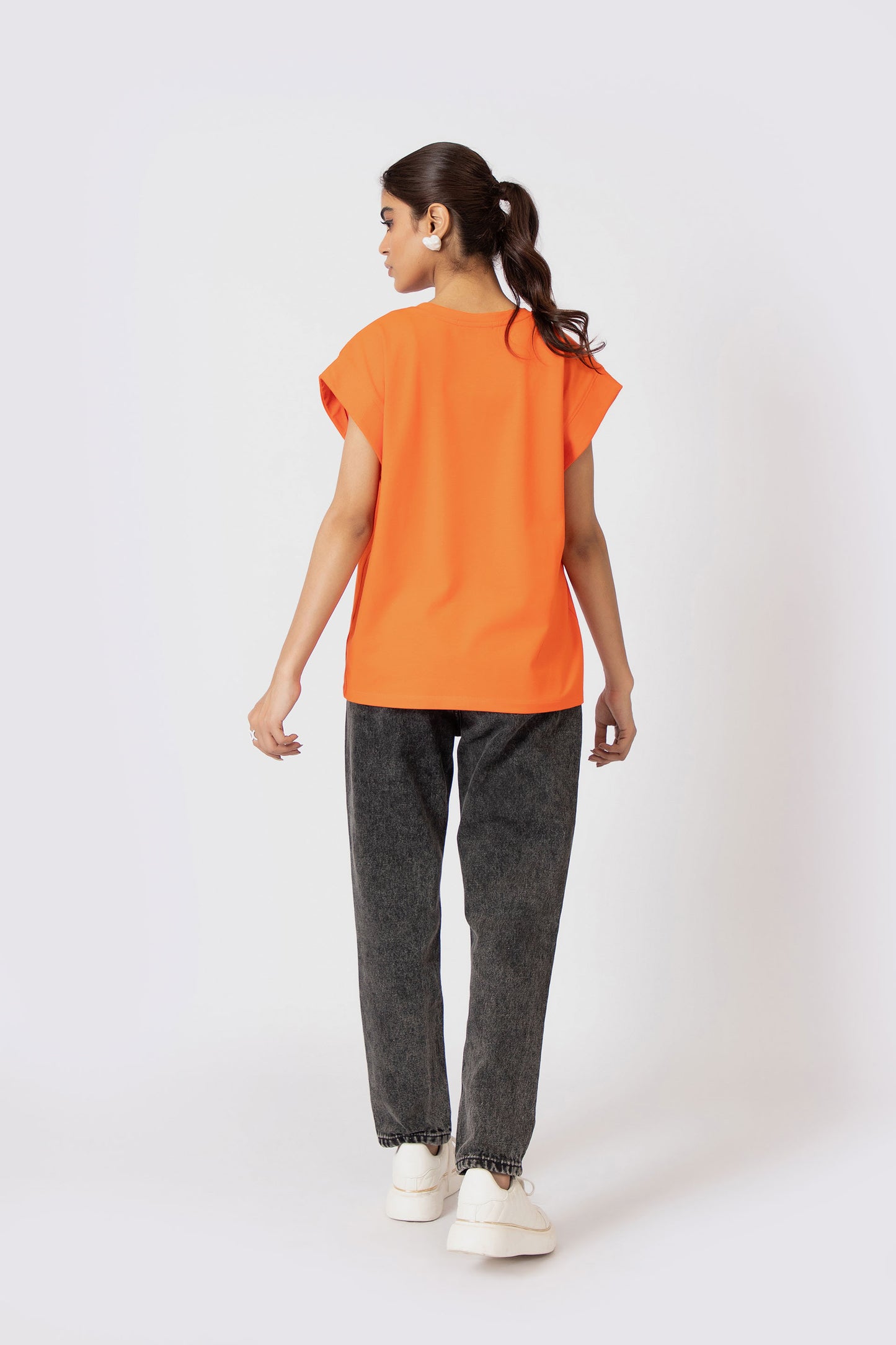 Drop Shoulder Orange