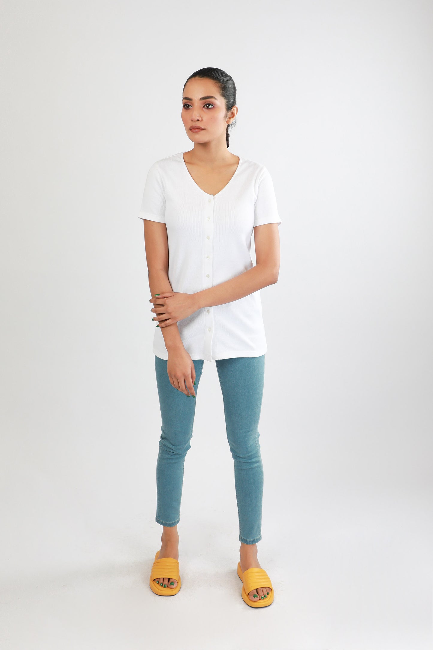 Rib Tee White