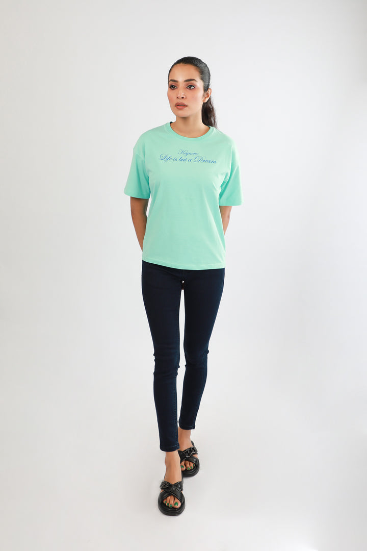 Statement Tee Blue