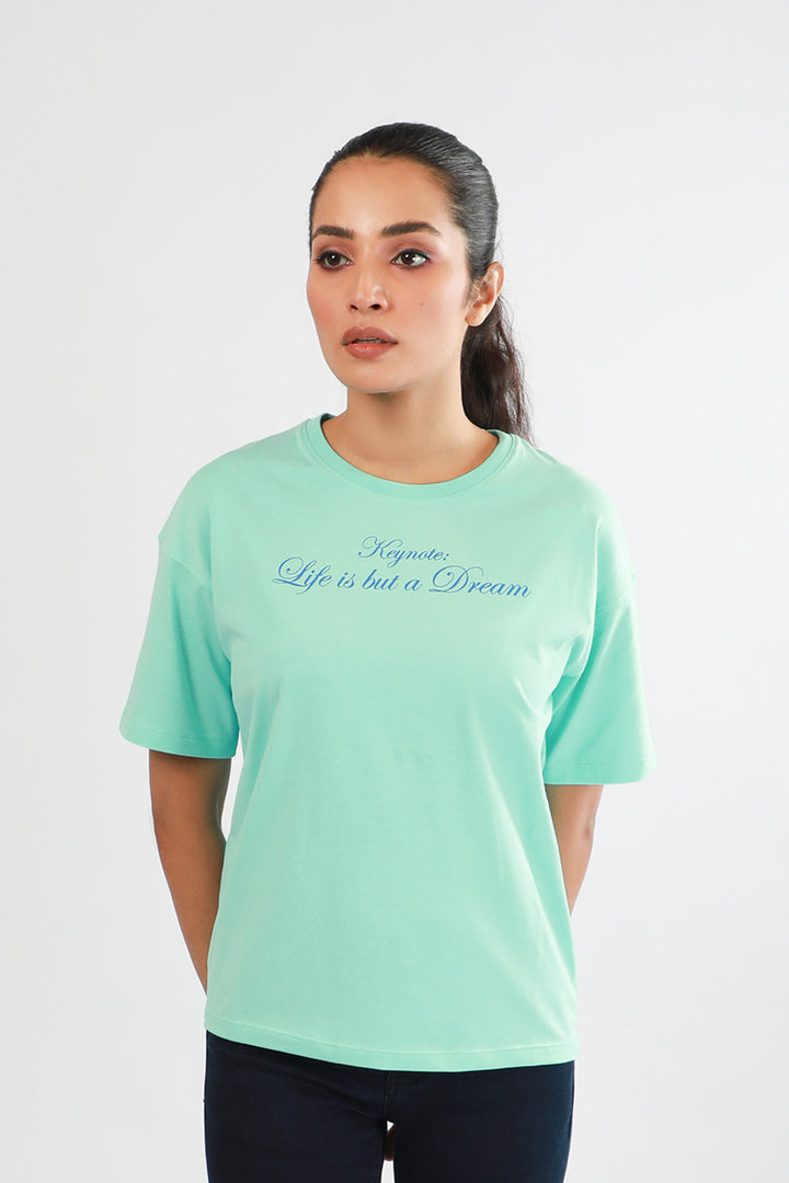 Statement Tee Blue