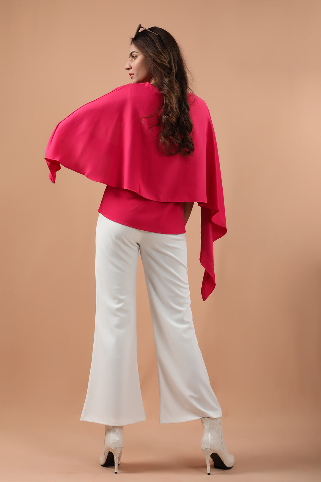 Draped Top Magenta (7328784285847)