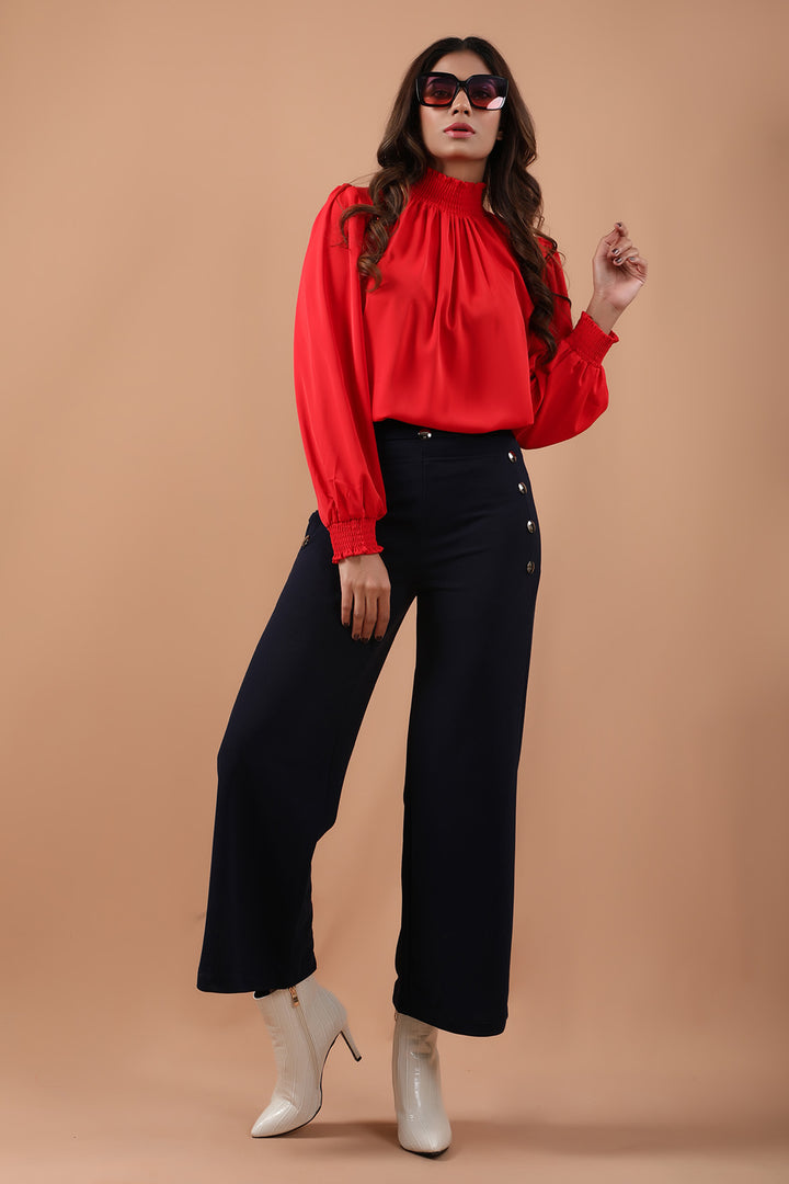 Smocked Top Red (7278545830039)