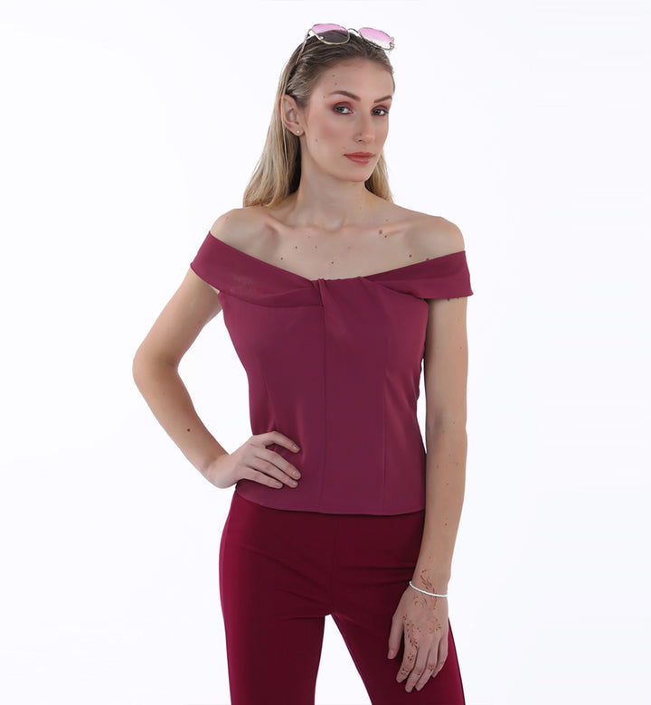 Offshoulder Top Purple (7462802456727)