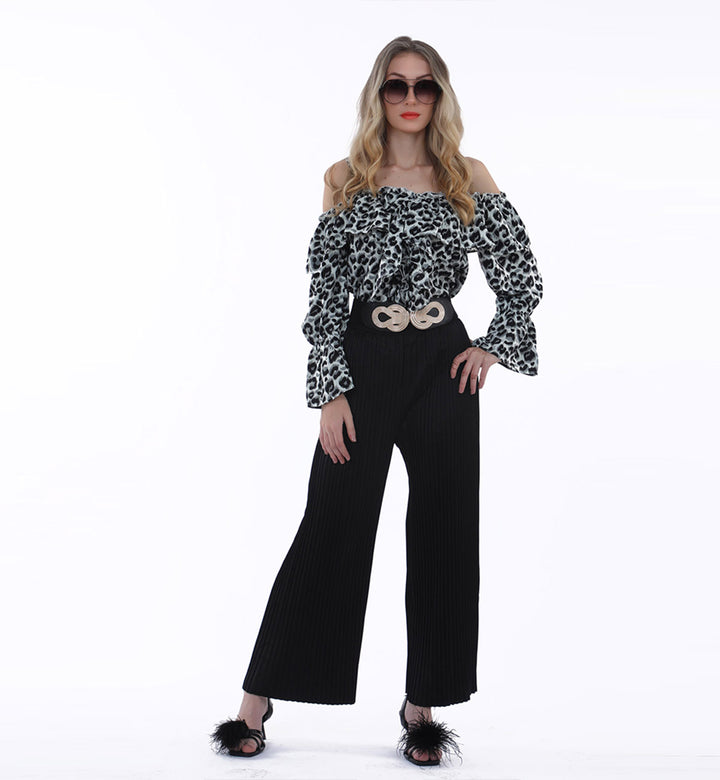 Ruffled Top Blue/White (7462803243159)