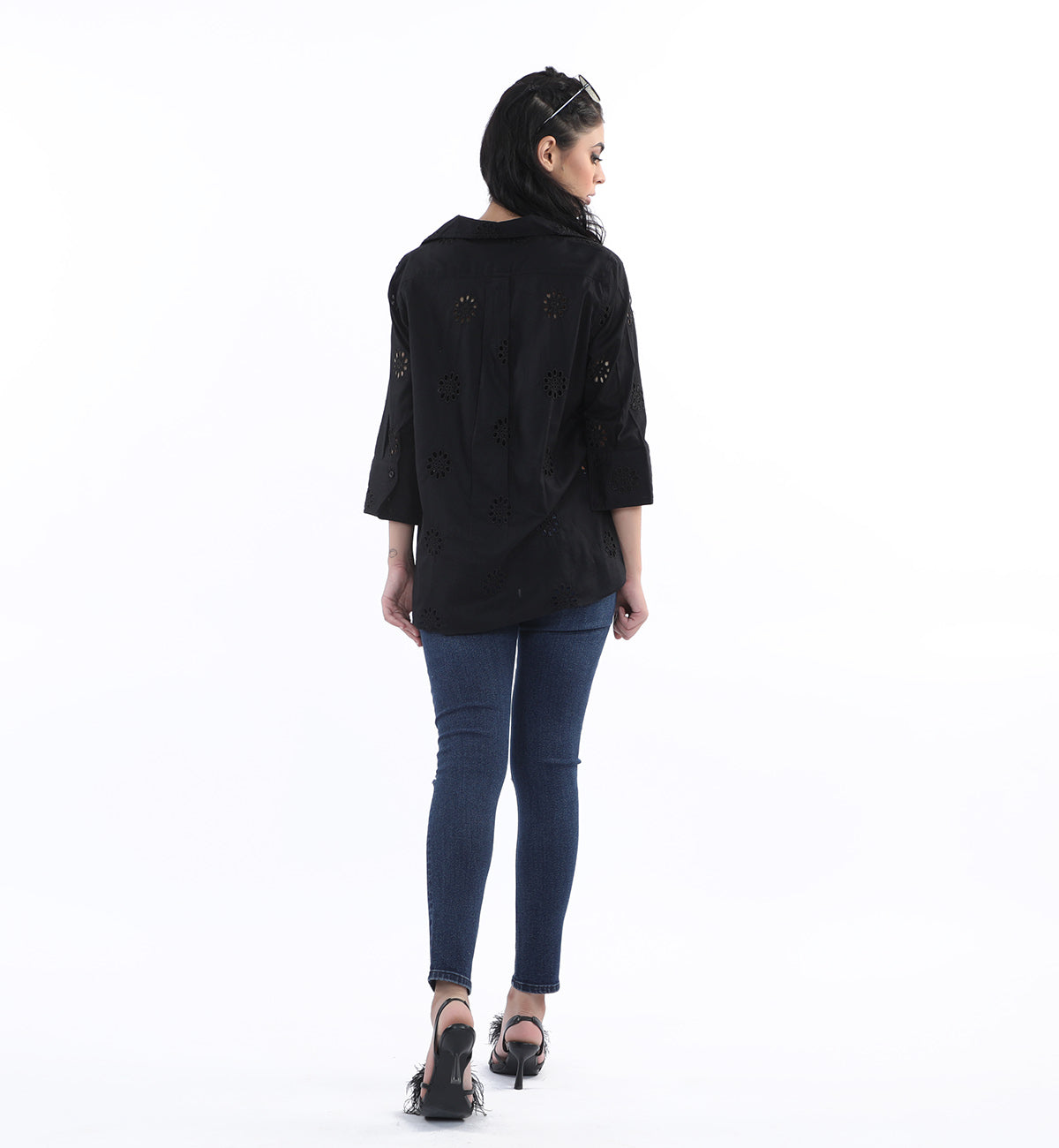 Embroidered Shirt Black