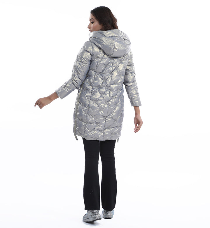 Quilted Jacket Silver