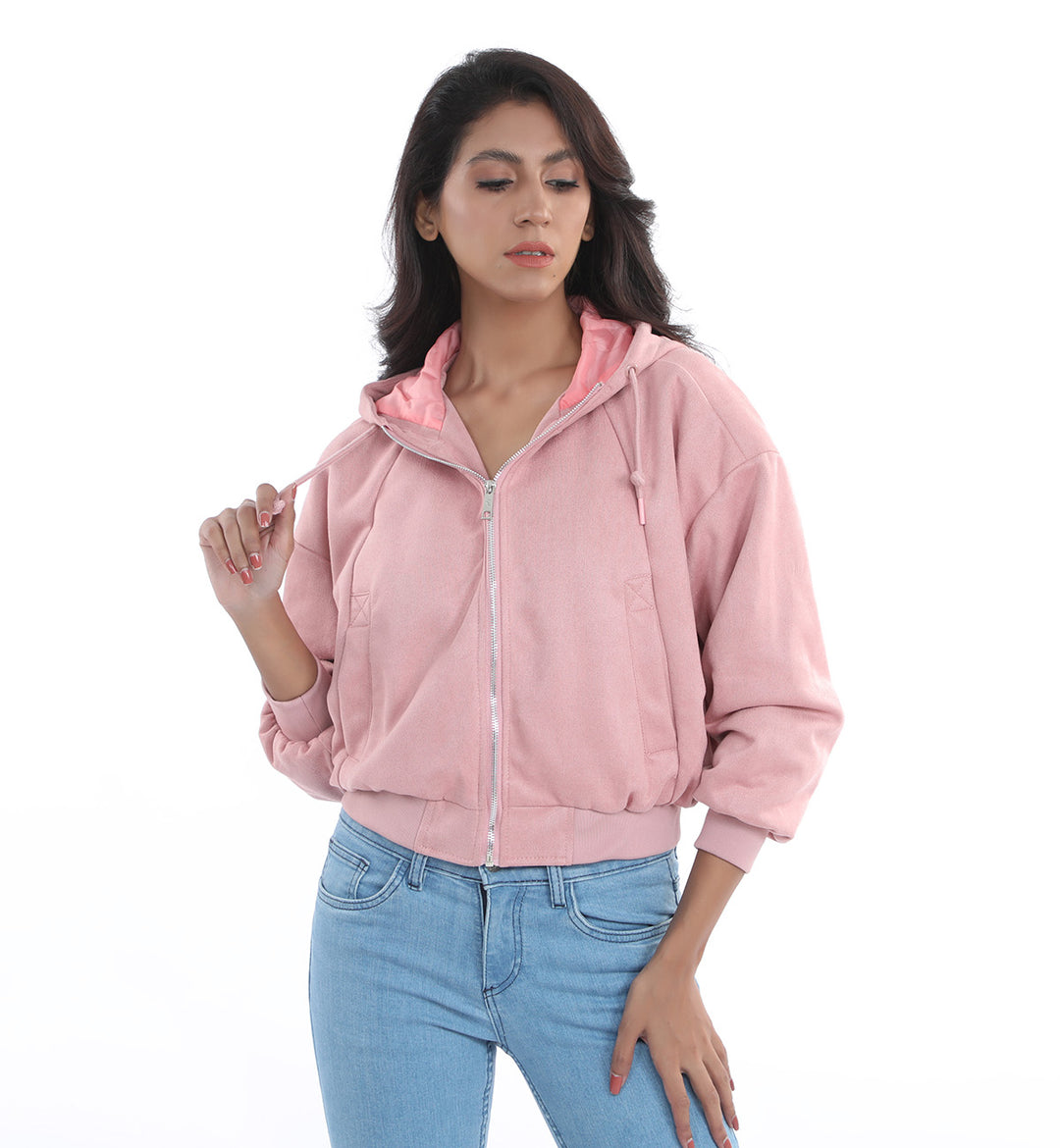 Suede Jacket Pink