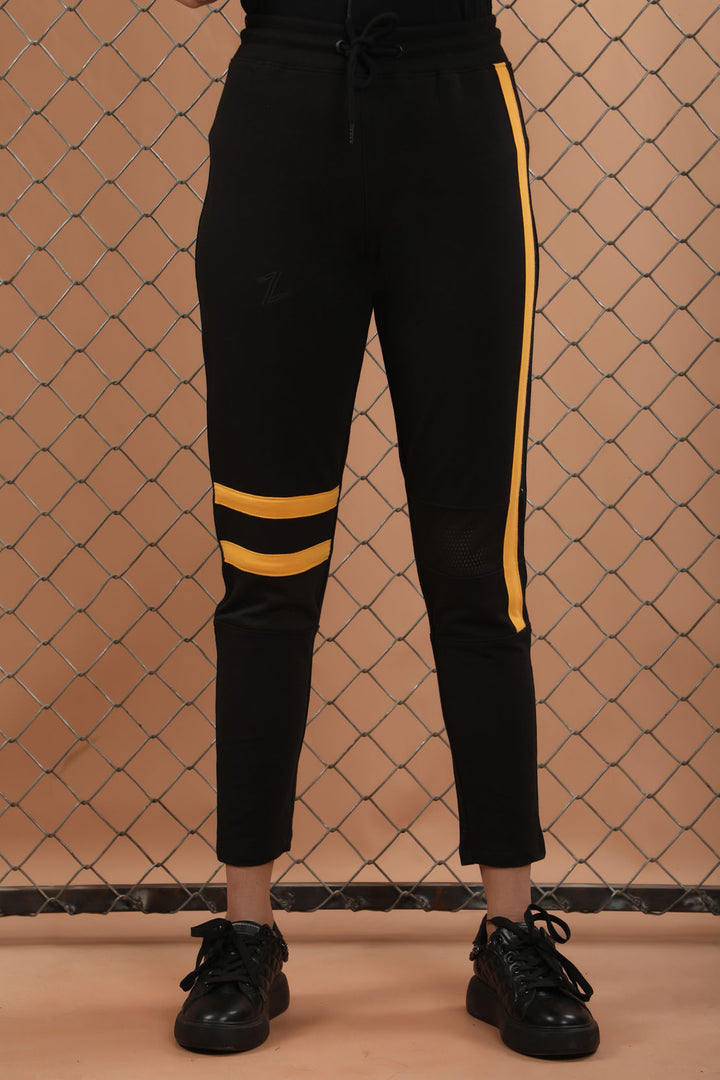 Paneled Track Pants Black (7349415215255)