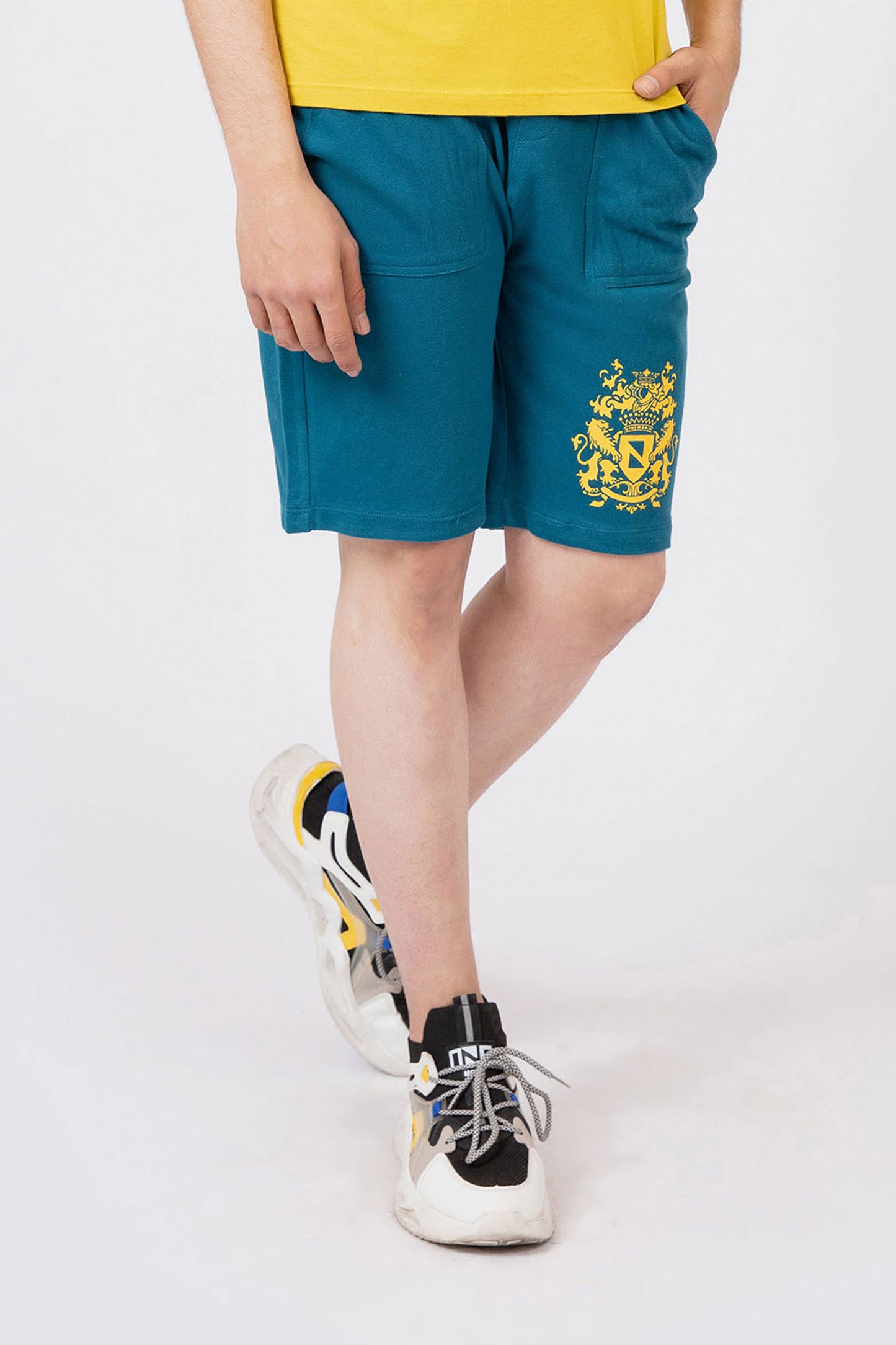 Graphic Shorts Teal