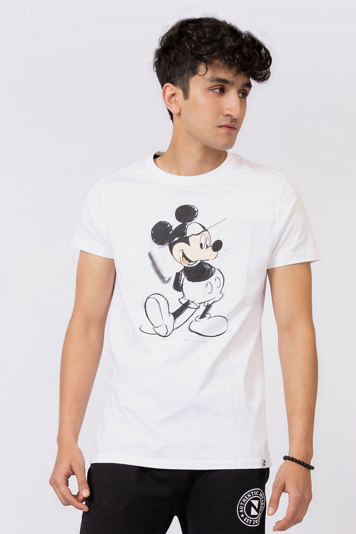 Mickey Tee White