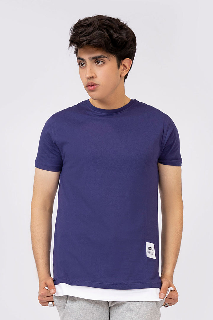 Layered Tee Navy